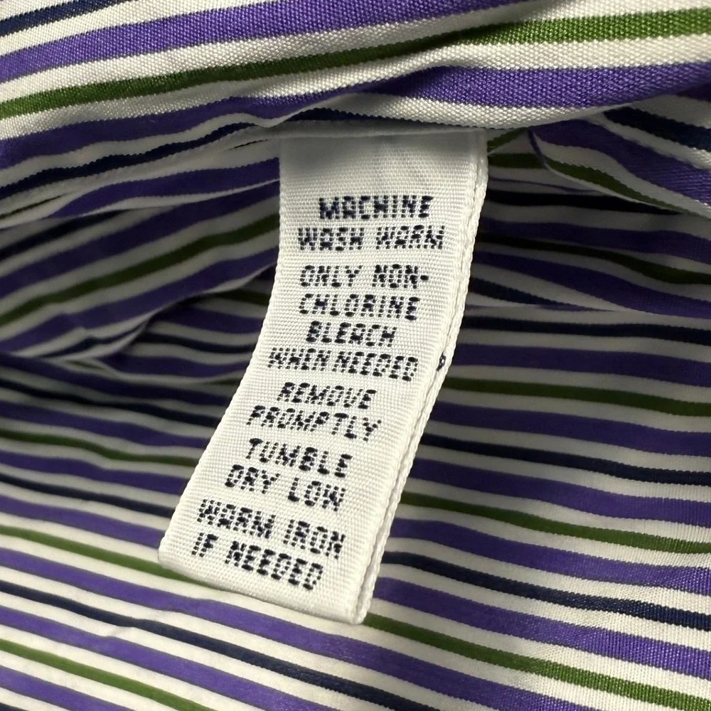 Polo‎ Ralph Lauren Regent Classic Fit Striped Dress Shirt Mens 17 1/2